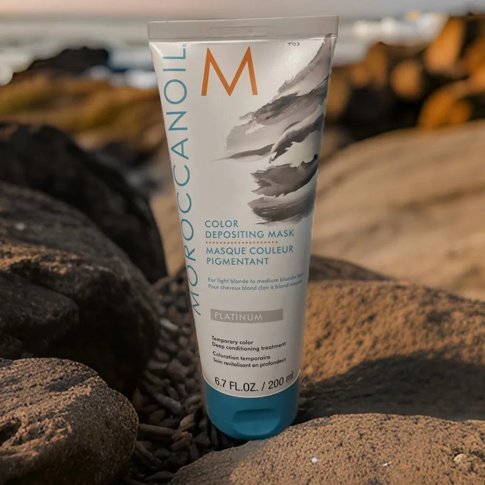 Moroccanoil Depositing Color Mask  Platinum 6.7 oz